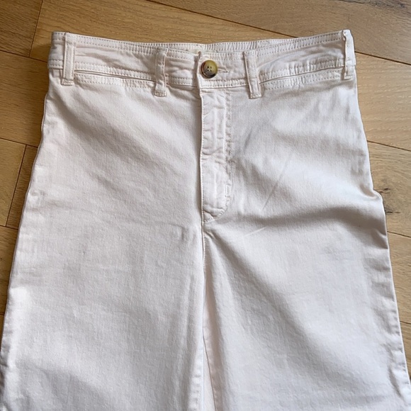 NWOT Marine Layer Bridget Wide Leg Crop Pant in peach whip size 8 - Picture 5 of 9